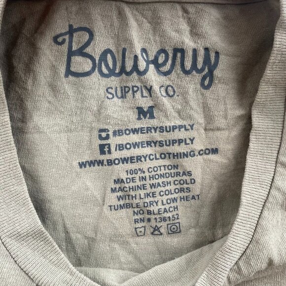 Bowery Supply Co Mens T-Shirt Medium Crew Neck Grand Canyon Graphic Tee Brown - Picture 3 of 9